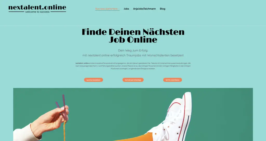 Titelseite Personalvermittlung nextalent.online